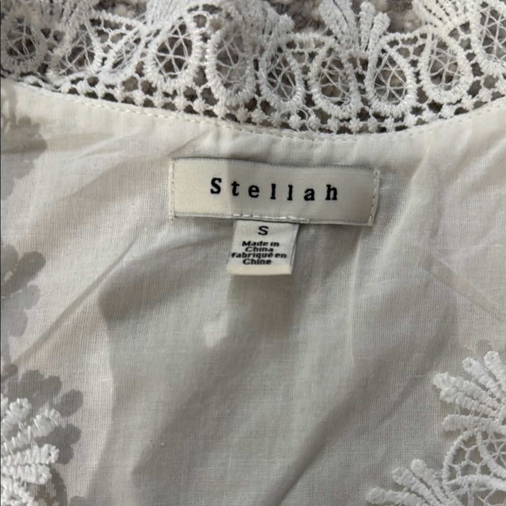 Stellah White Lace Intimate Top